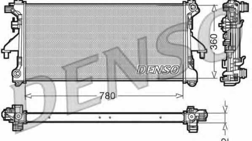 Radiator apa racire motor PEUGEOT BOXER platou / sasiu Producator DENSO DRM21102