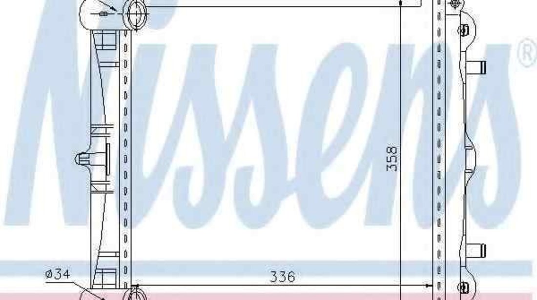 Radiator apa racire motor PORSCHE 911 (996) NISSENS 63776