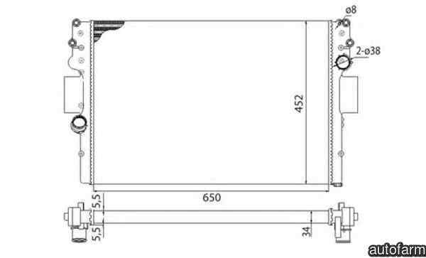 Radiator apa racire motor Producator MAG
