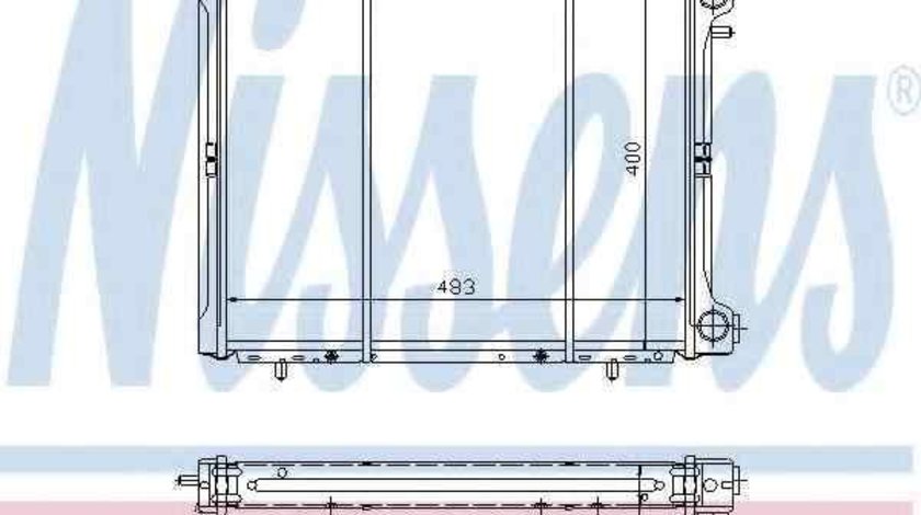 Radiator apa racire motor RENAULT 19 I Cabriolet (D53_) NISSENS 63906