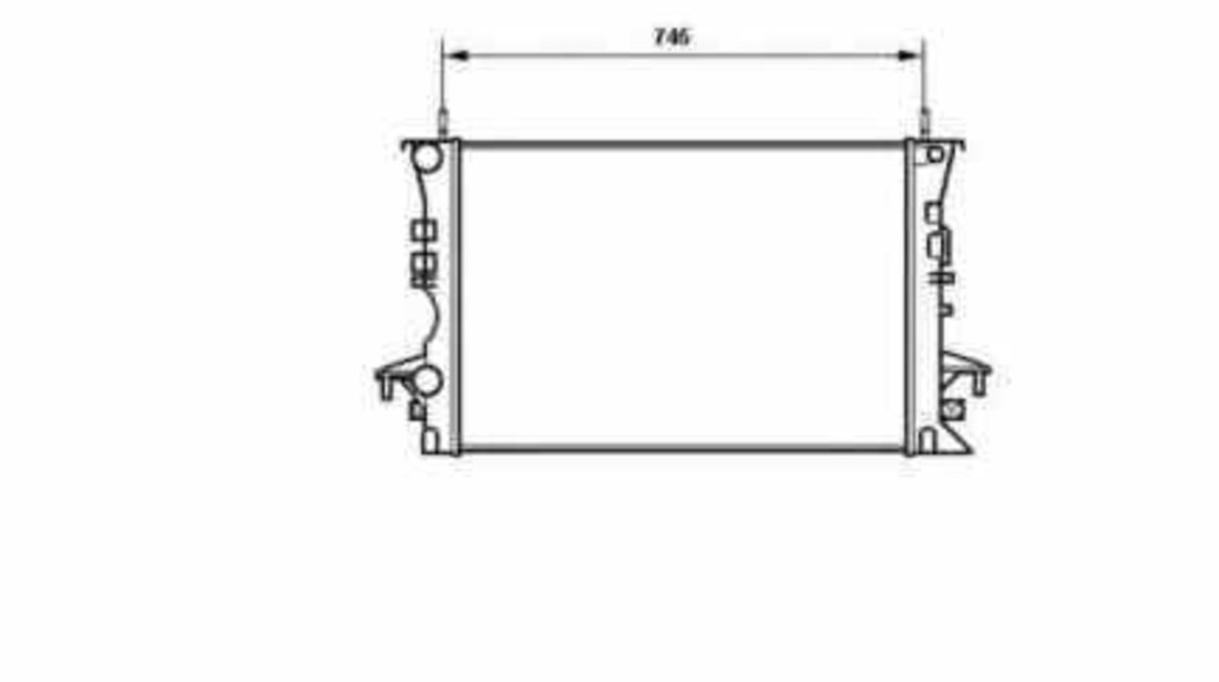 Radiator apa racire motor RENAULT LAGUNA I B56 556 NRF 58318