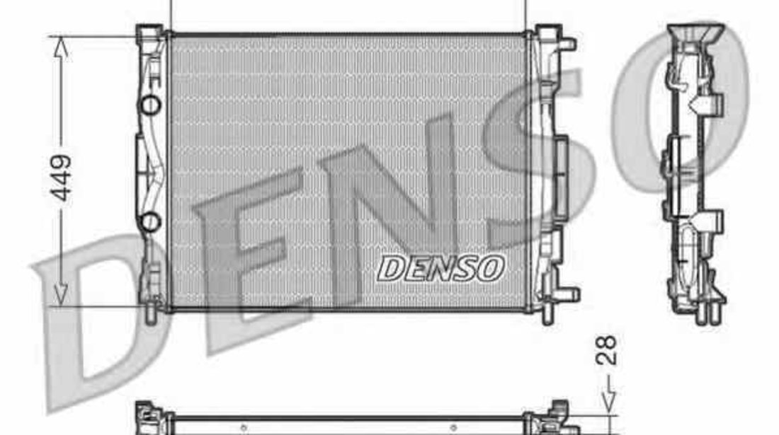 Radiator apa racire motor RENAULT SCÉNIC II JM0/1 Producator DENSO DRM23056