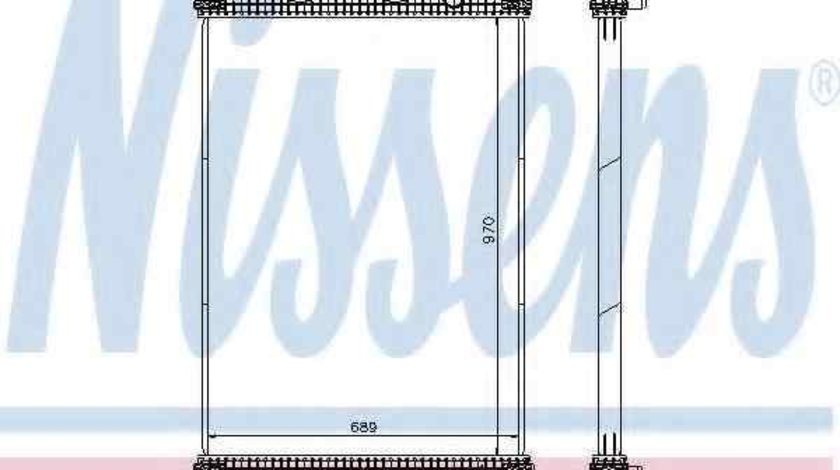 Radiator apa racire motor RENAULT TRUCKS Kerax NISSENS 637860