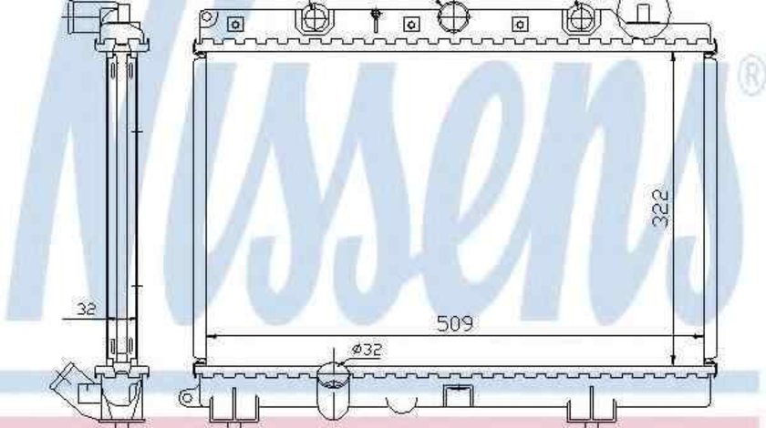 Radiator apa racire motor ROVER 200 (RF) NISSENS 64305A