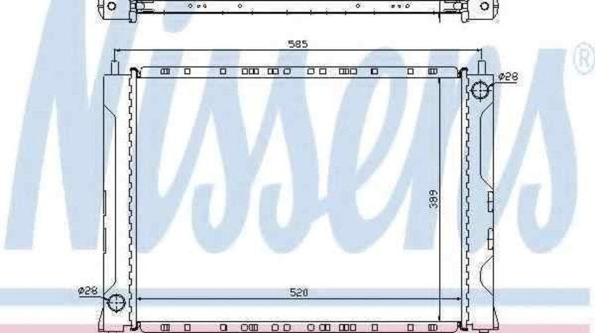 Radiator apa racire motor ROVER 200 (RF) NISSENS 642161