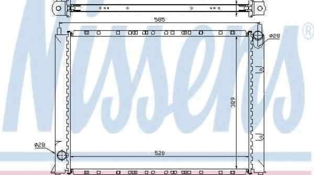 Radiator apa racire motor ROVER 25 (RF) NISSENS 64307A