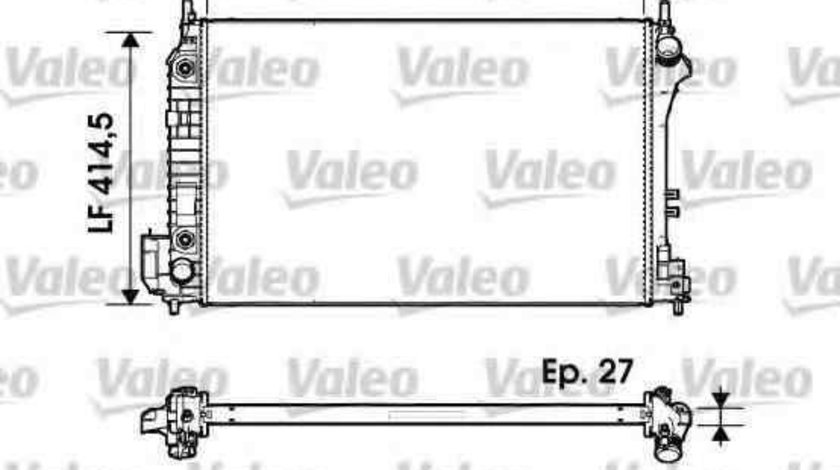 Radiator apa racire motor SAAB 9-3 Cabriolet (YS3F) VALEO 732947