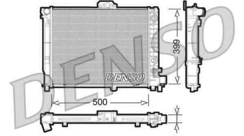 Radiator apa racire motor SAAB 9000 DENSO DRM25008