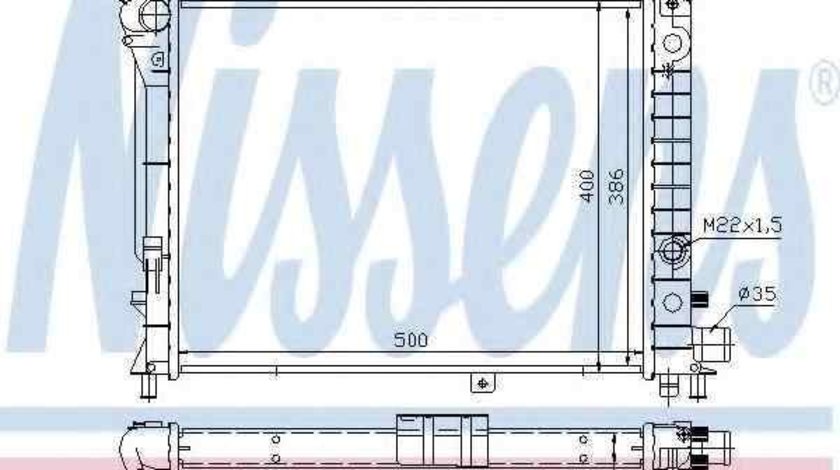 Radiator apa racire motor SAAB 9000 hatchback NISSENS 64049