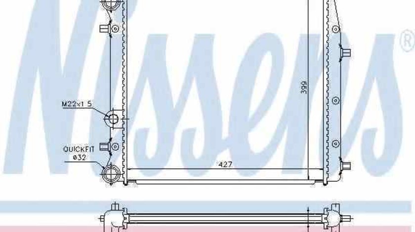 Radiator apa racire motor SEAT CORDOBA (6L2) NISSENS 65269A