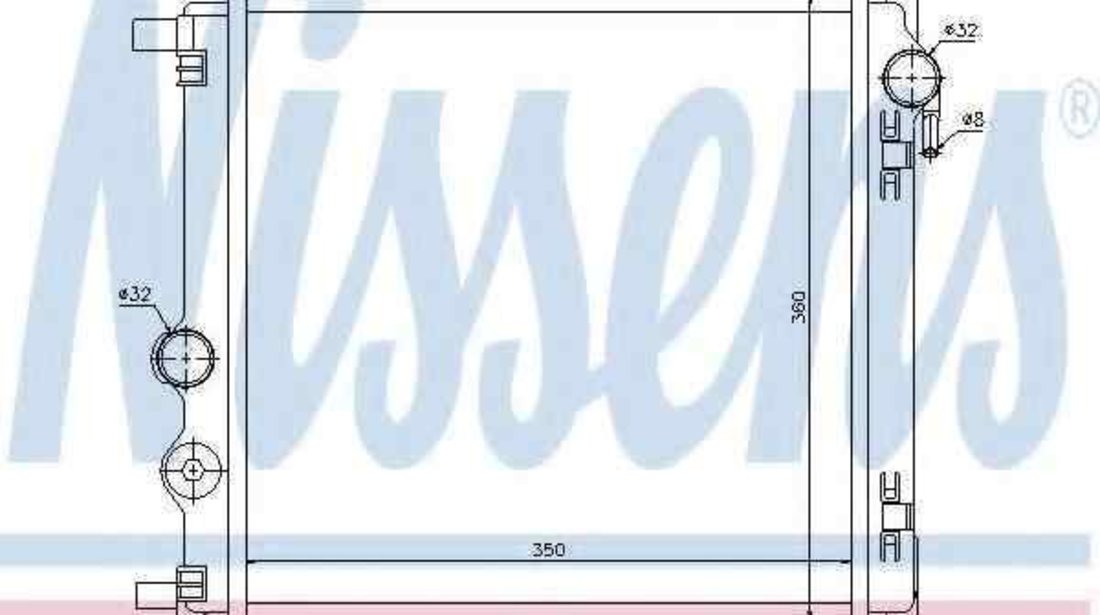 Radiator apa racire motor SEAT Mii (KF1_) NISSENS 65300