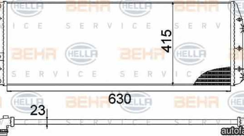 Radiator apa racire motor SKODA FABIA Praktik HELLA 8MK 376 717-701