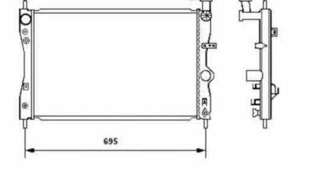 Radiator apa racire motor SMART FORFOUR 454 NRF 53464