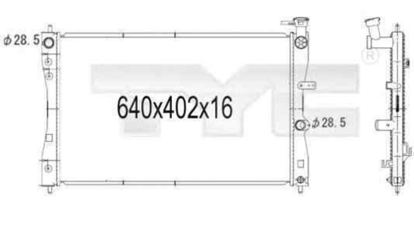 Radiator apa racire motor SMART FORFOUR (454) TYC 723-1006