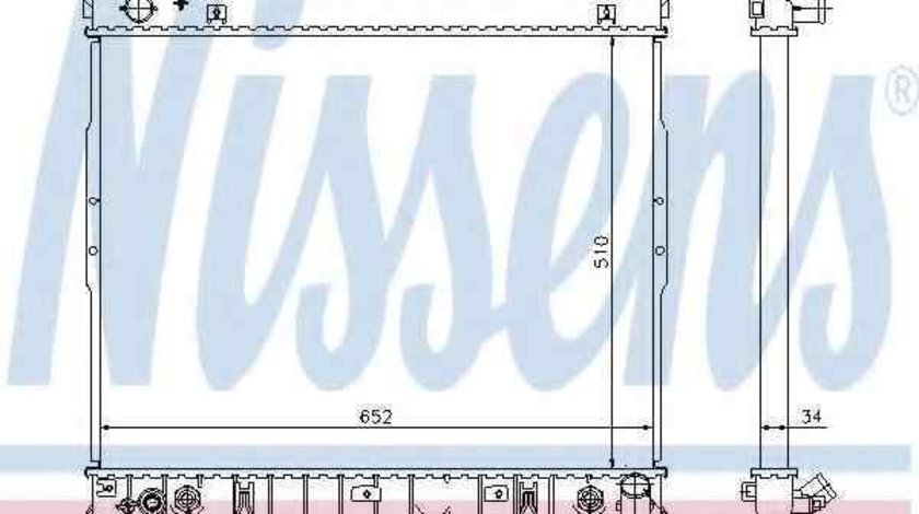 Radiator apa racire motor SSANGYONG REXTON (GAB_) NISSENS 64318