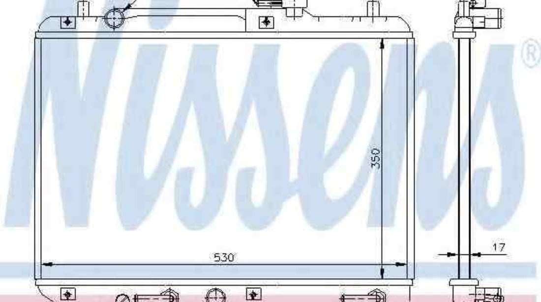 Radiator apa racire motor SUZUKI BALENO hatchback (EG) NISSENS 64176