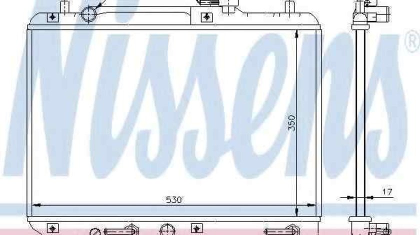 Radiator apa racire motor SUZUKI BALENO hatchback (EG) NISSENS 64176