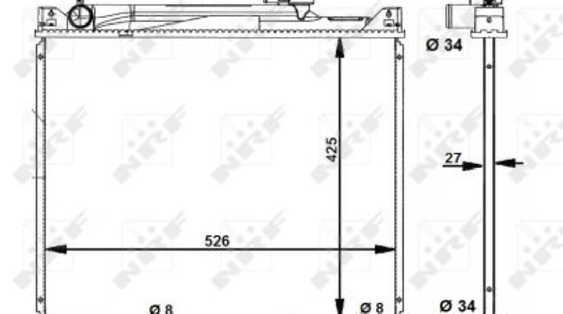 Radiator apa racire motor SUZUKI GRAND VITARA I, VITARA 2.0/2.5 intre 1994-2003 cod intern: 53289RRQ