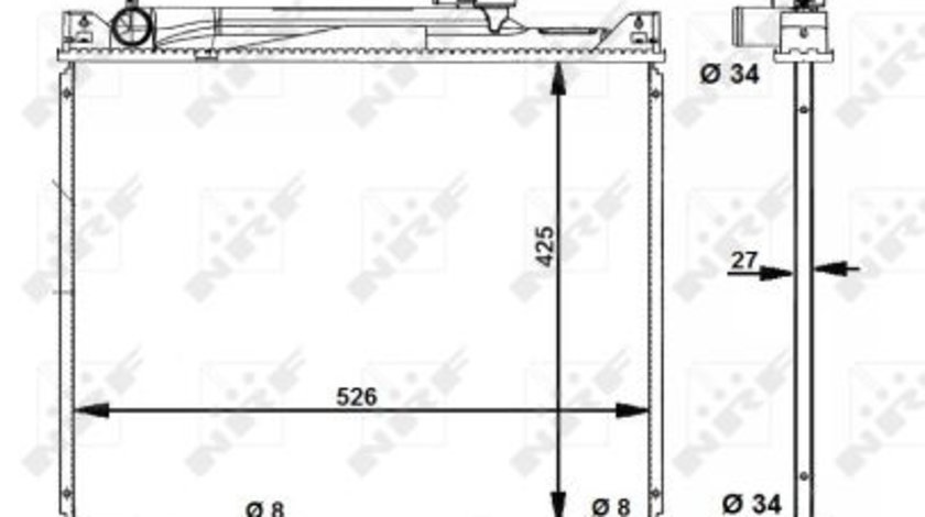 Radiator apa racire motor SUZUKI GRAND VITARA I, VITARA 2.0/2.5 intre 1994-2003