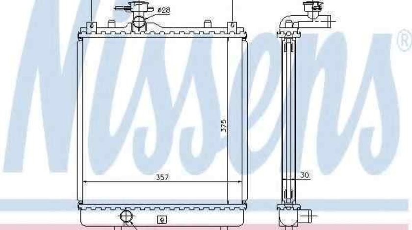 Radiator apa racire motor SUZUKI IGNIS (FH) NISSENS 64195