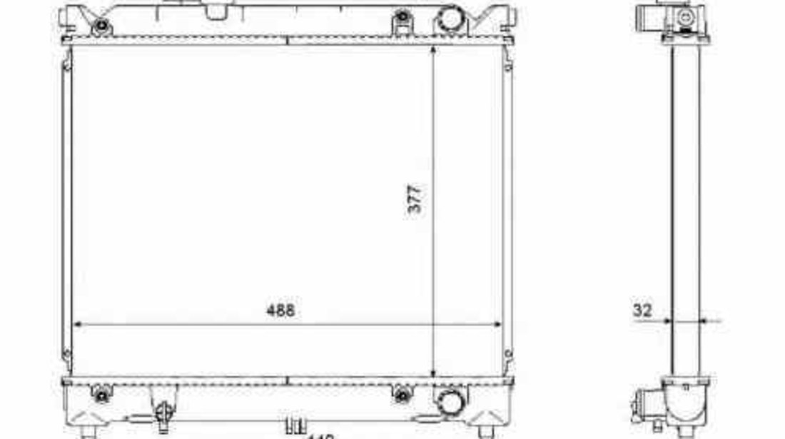 Radiator apa racire motor SUZUKI VITARA Cabrio ET TA NRF 53566