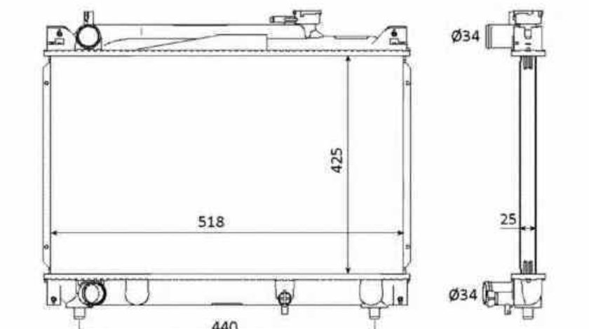 Radiator apa racire motor SUZUKI VITARA ET TA NRF 53882