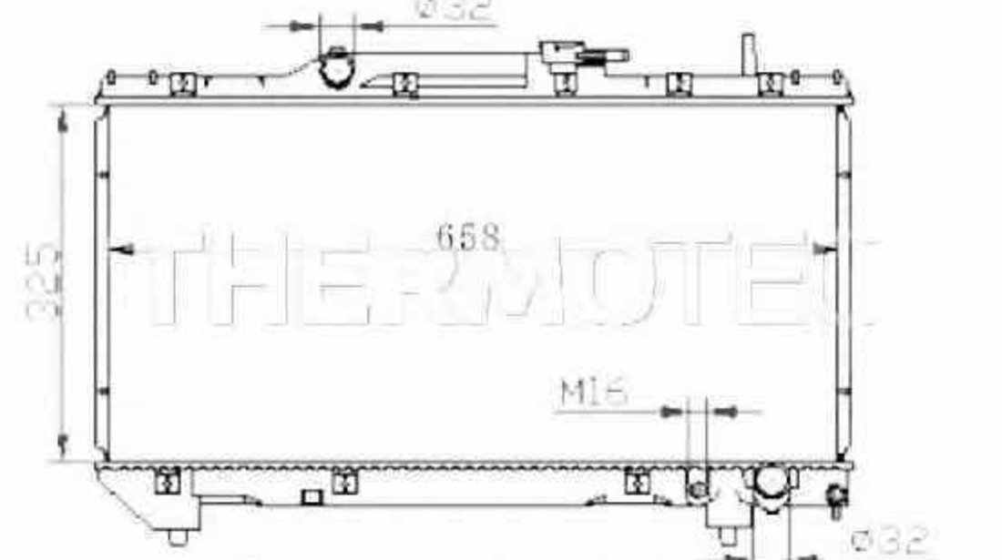 Radiator apa racire motor TOYOTA CARINA E T19 THERMOTEC D72003TT