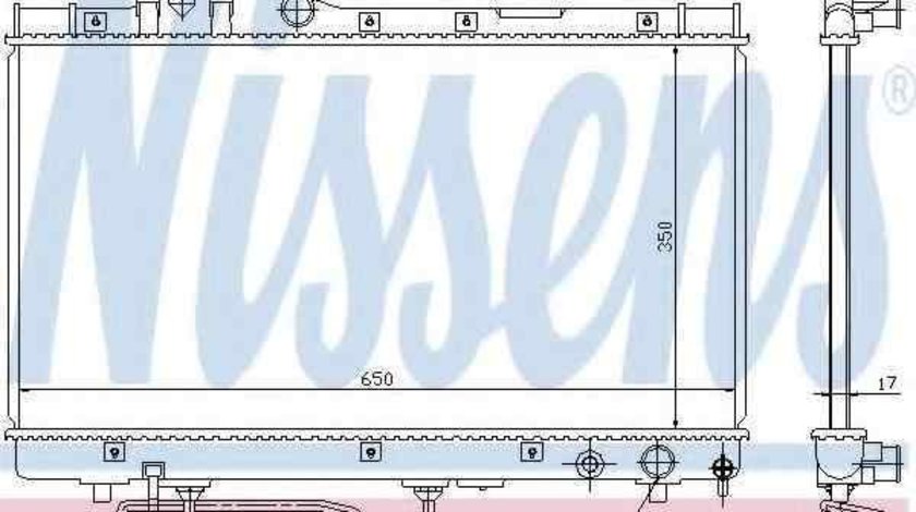 Radiator apa racire motor TOYOTA CELICA Cabriolet (AT20_, ST20_) NISSENS 647771