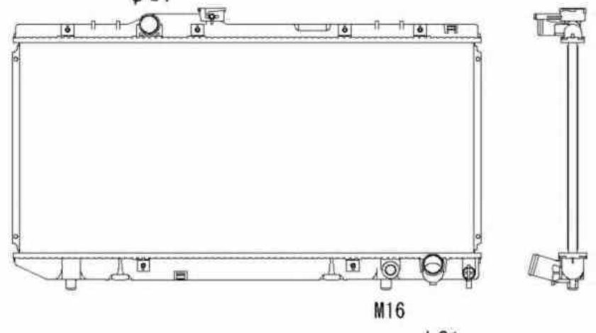 Radiator apa racire motor TOYOTA CELICA cupe AT18 ST18 NRF 58238