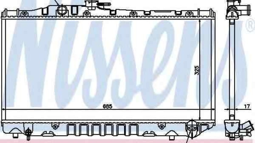 Radiator apa racire motor TOYOTA CELICA hatchback (ST16_, AT16_) NISSENS 64712