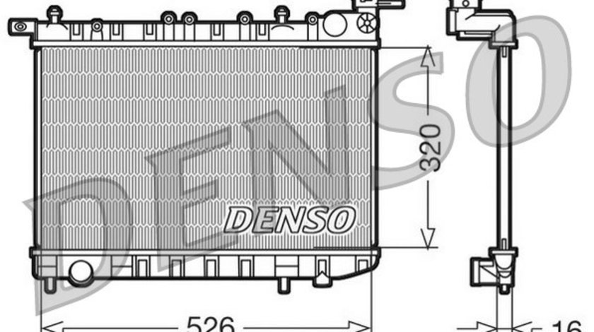 Radiator apa racire motor (transmisie manuala) NISSAN ALMERA I 1.4 1.6 2.0 intre 1995-2000