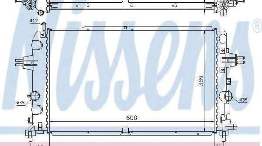 Radiator apa racire motor VAUXHALL ASTRA Mk V (H) hatchback NISSENS 63121