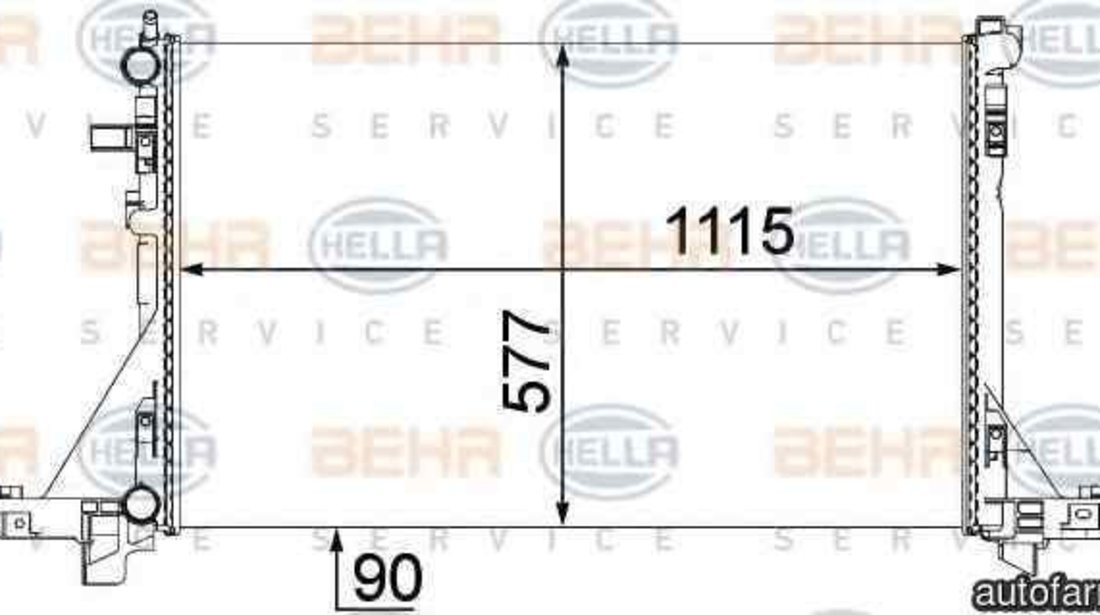 Radiator apa racire motor VAUXHALL MOVANO Mk II (B) Combi RENAULT 214101169R