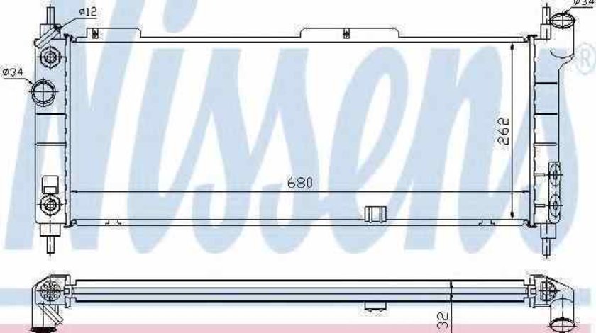 Radiator apa racire motor VAUXHALL TIGRA Mk I F07 Producator NISSENS 632921