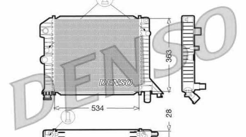 Radiator apa racire motor VOLVO 440 K 445 Producator DENSO DRM33021