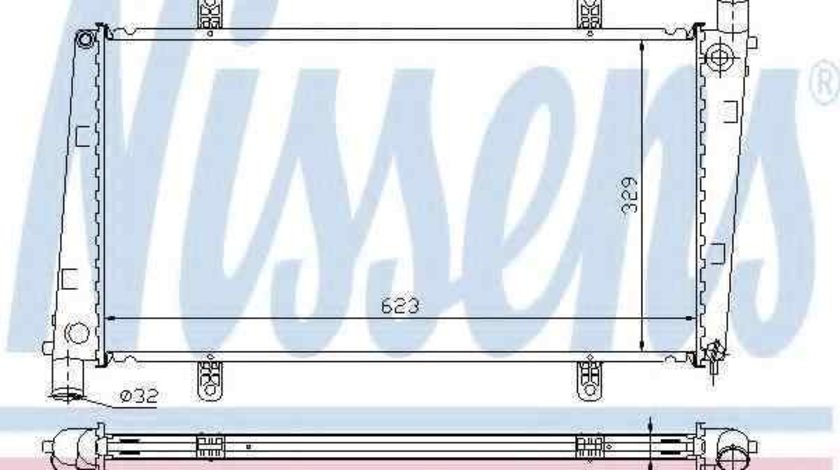 Radiator apa racire motor VOLVO V40 combi (VW) NISSENS 65551A