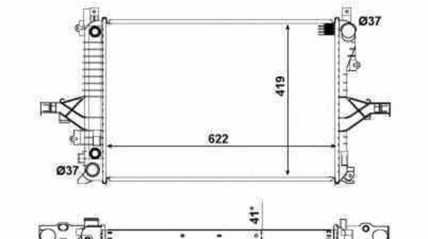 Radiator apa racire motor VOLVO XC70 CROSS COUNTRY NRF 53532