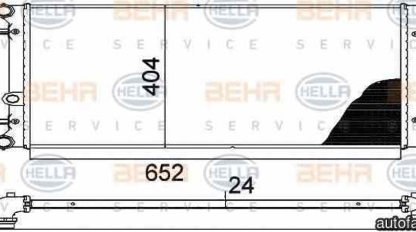 Radiator apa racire motor VW (FAW) BORA (1J2) HELLA 8MK 376 713-781