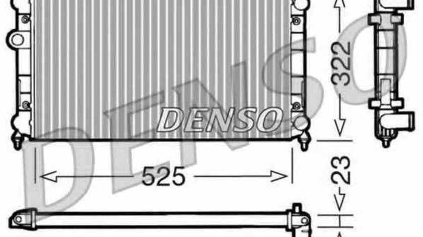 Radiator apa racire motor VW GOLF III 1H1 DENSO DRM32006