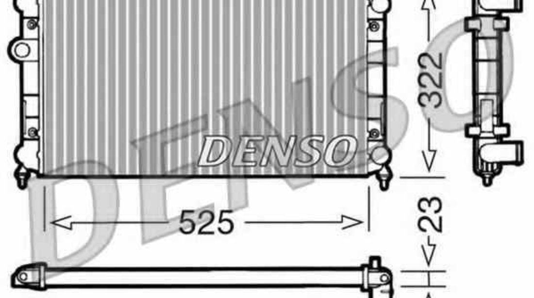 Radiator apa racire motor VW GOLF III Cabriolet 1E7 DENSO DRM32006