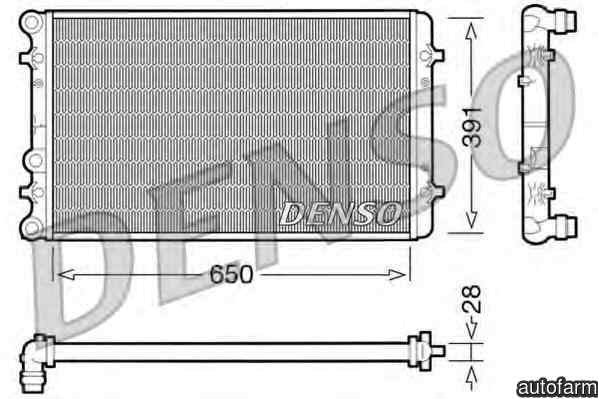 Radiator apa racire motor VW GOLF IV Var