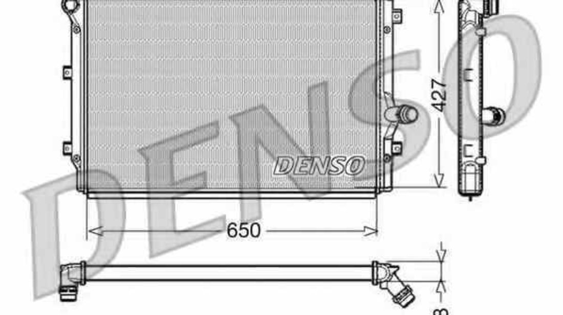 Radiator apa racire motor VW JETTA III 1K2 DENSO DRM32017