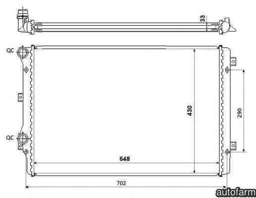 Radiator apa racire motor VW PASSAT CC 3