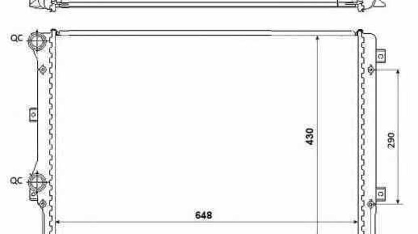 Radiator apa racire motor VW PASSAT CC 357 NRF 53816