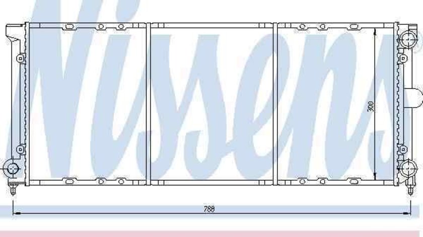 Radiator apa racire motor VW PASSAT Variant (3A5, 35I) NISSENS 651621