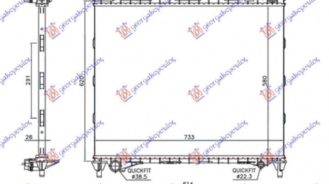 Radiator Apa - Range Rover Sport 2013 , Lr034553