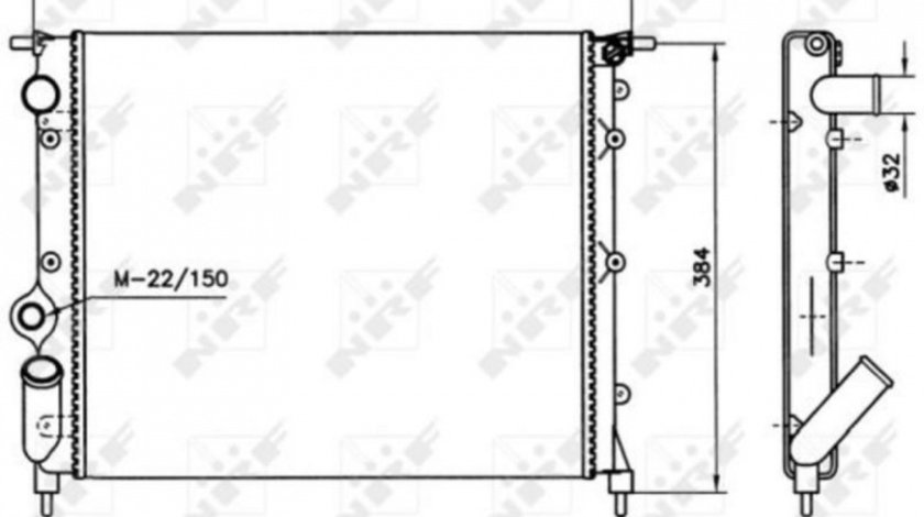 Radiator apa Renault 19 limuzina (L53_) 1988-1992 #2 01093049