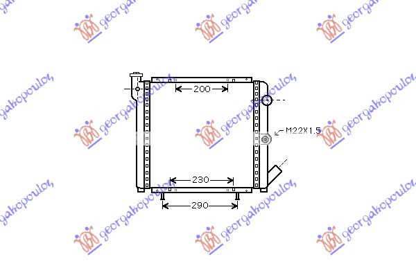 Radiator Apa - Renault 5 Super 85-95, 7701032542