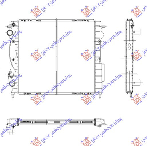 Radiator Apa - Renault Clio 1990 , 7700806575