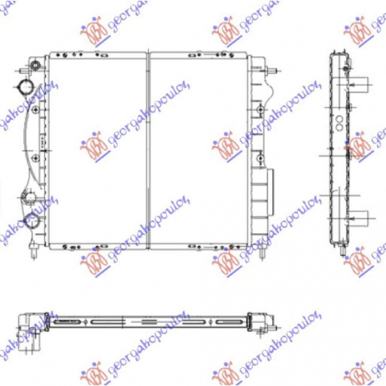 Radiator Apa - Renault Clio 1996 , 7700806575